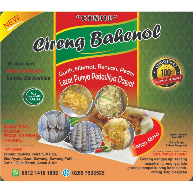 

Cireng Isi Bahenol