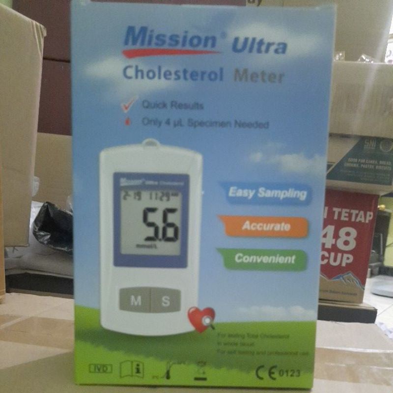 Alat Cek Cholesterol/kolesterol merk Mission ultra