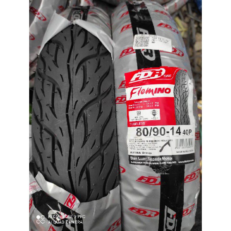 ban luar depan vario 150 beat fi vario 125  tubeles 80/90 14 flemino Fdr original fdr