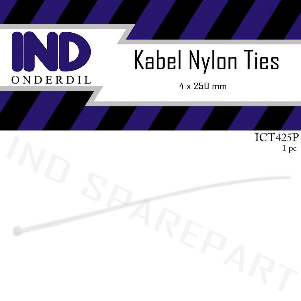 Kabel-Cable-Pengikat Nylon-Nilon Tie-Ties-Tis 4x250-4 x 250 mm Putih Satuan-1