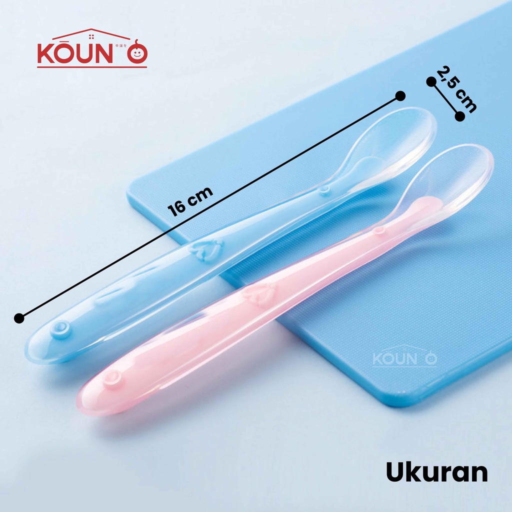 Sendok Makan Bayi Silicone Sendok Silicon Bayi Sendok Silikon Bayi Peralatan Makan Bayi Perlengkapan Mpasi Bayi Baby Silicone Spoon