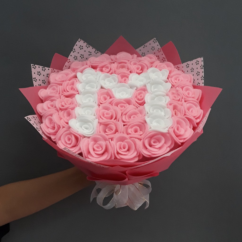 Best Seller Paket Buket Bunga Mawar Merah Putih Kuning Pink