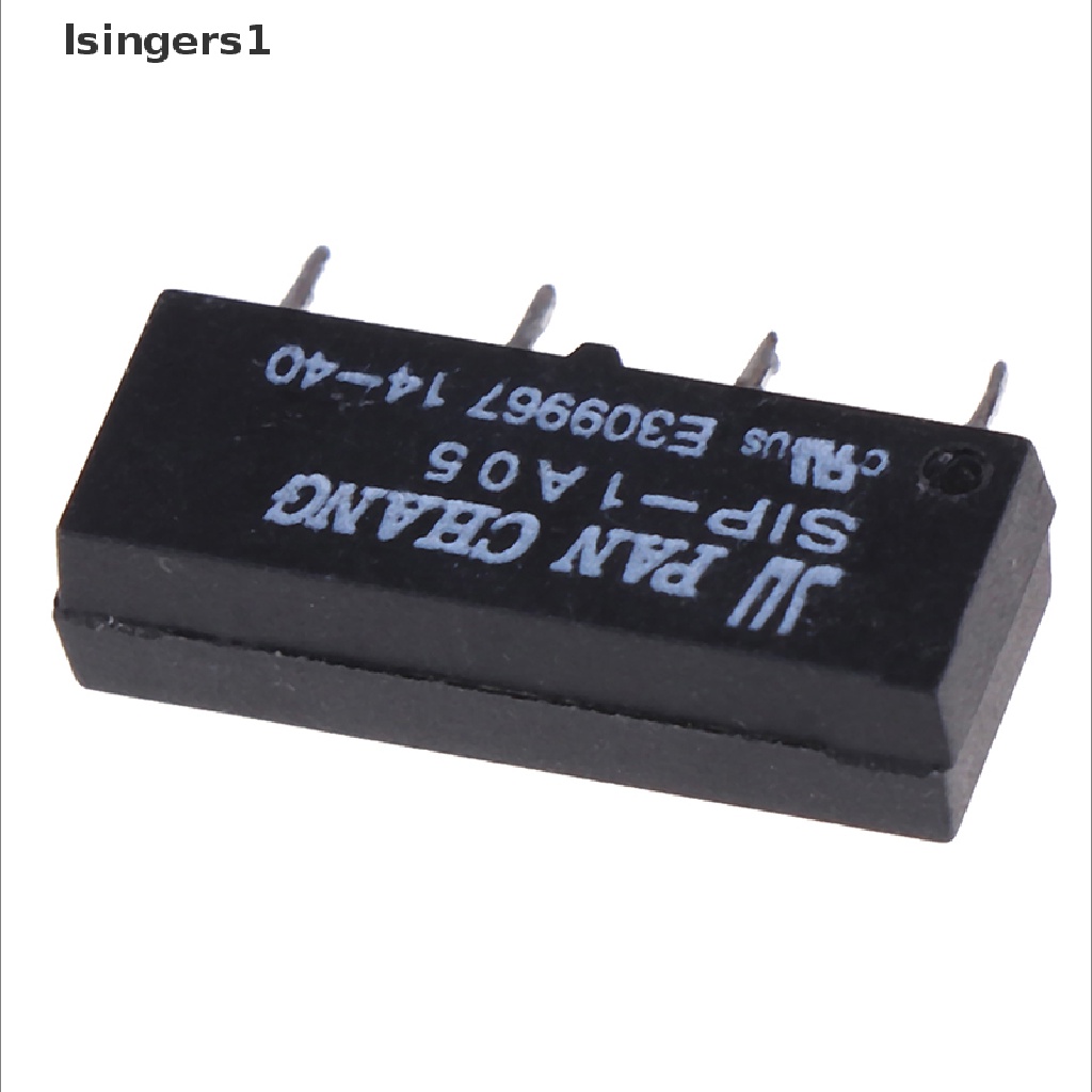 (lsingers1) 5pcs switch relay 4pin 5v sip-1a05 Untuk pan chang relay