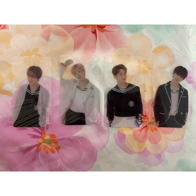 wts bookmark b2s nct dream (back to school kit haechan mark jisung renjun)