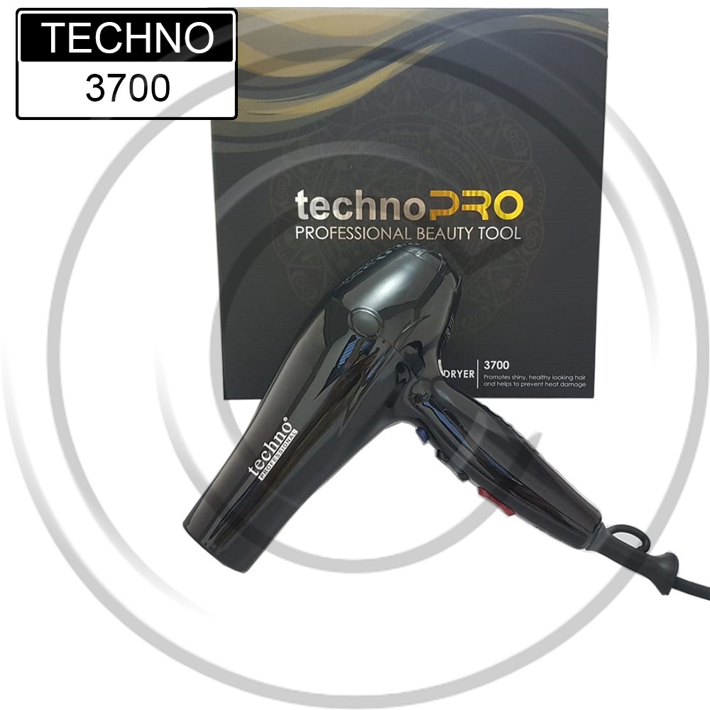 Hairdryer TECHNO 3700 - Pengering Rambut / Hair dryer / Premium / Berkualitas / Best Seller / Turbo