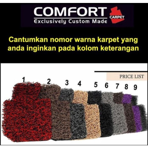 Dijual Jual Karpet Mobil COMFORT Honda CRV Turbo 3baris Deluxe Original Diskon Limited