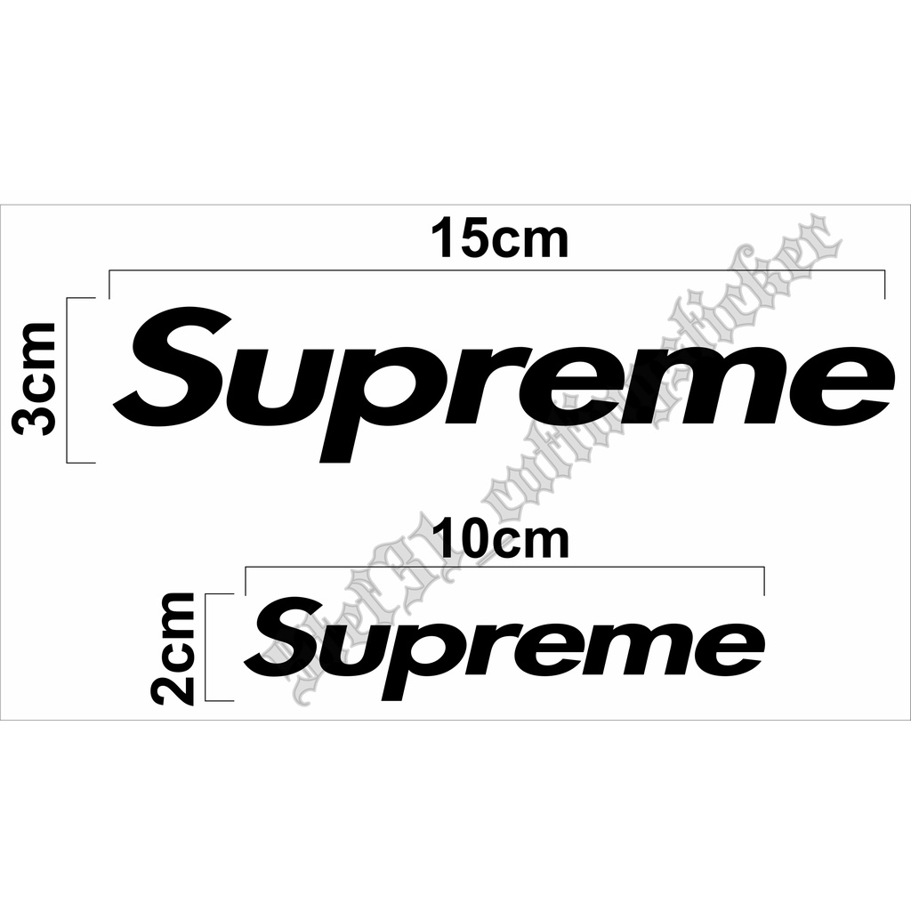 

Stiker cutting logo supreme