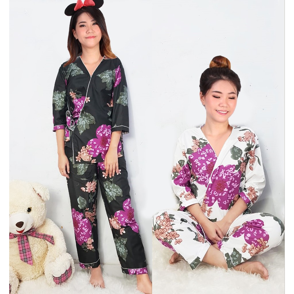 BAJU TIDUR ANAK DEWASA COWOK CEWEK KKIK / piyama kimono baju tidur katun jepang