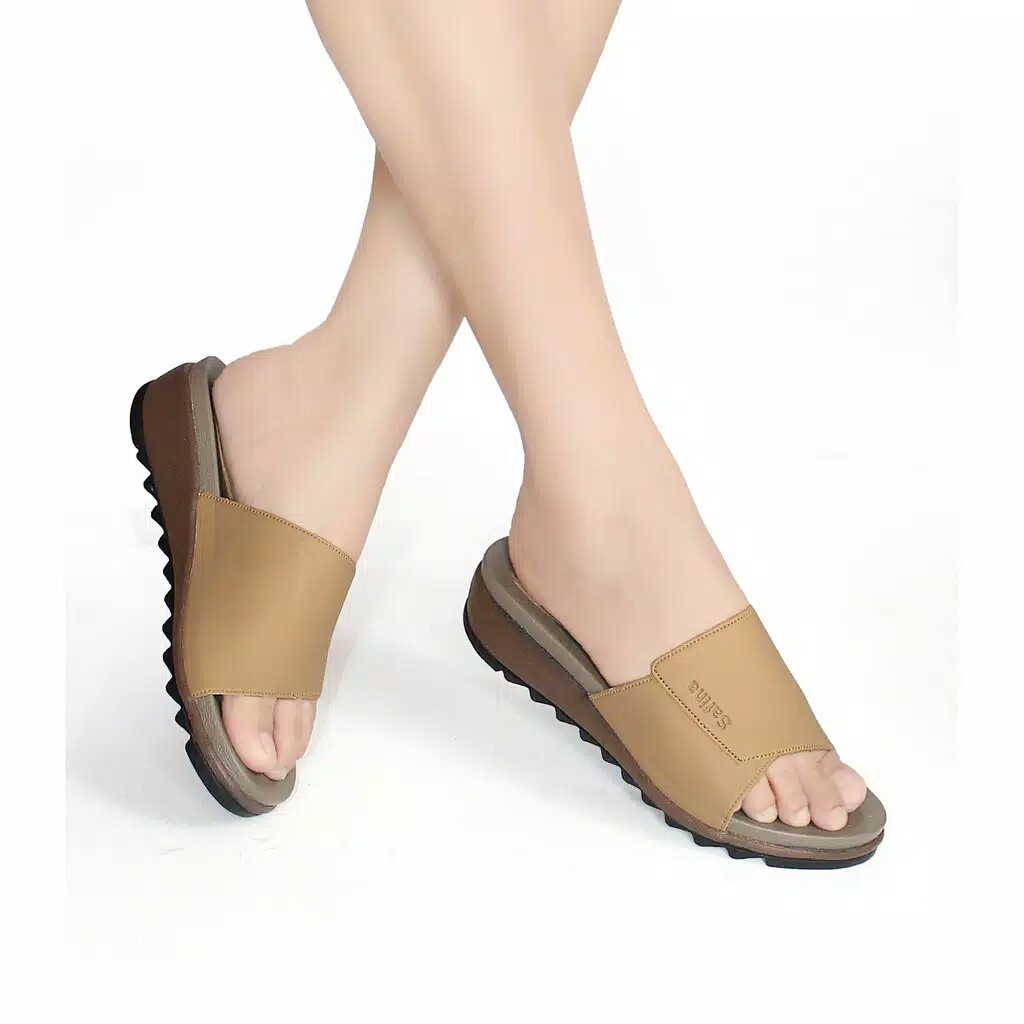 Sandal Wanita Wedges Selop kokop Terbaru GR 2/ rizkiana_olshop