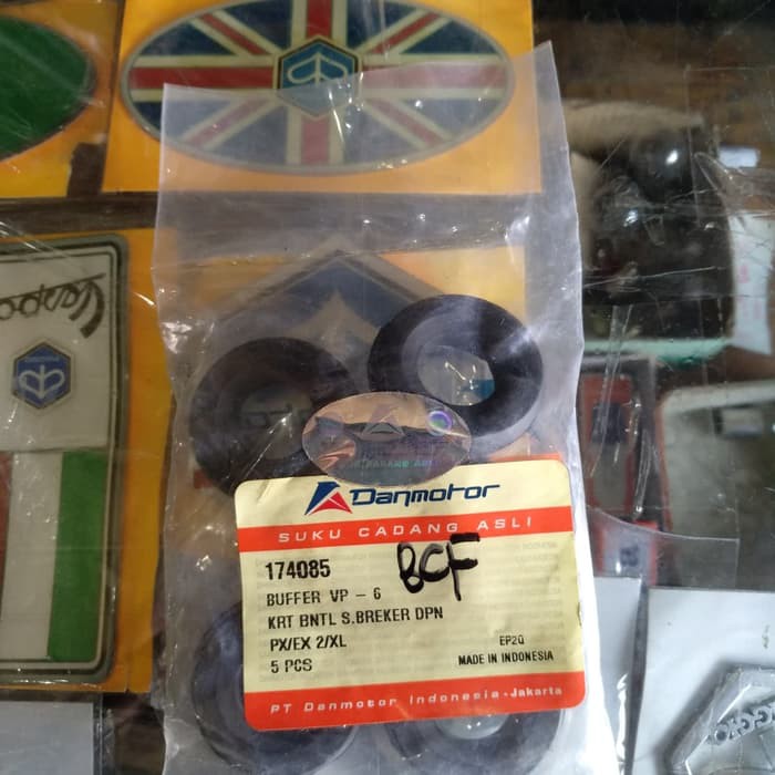 karet shock depan vespa EXCEL merk DANMOTOR - Per pcs-