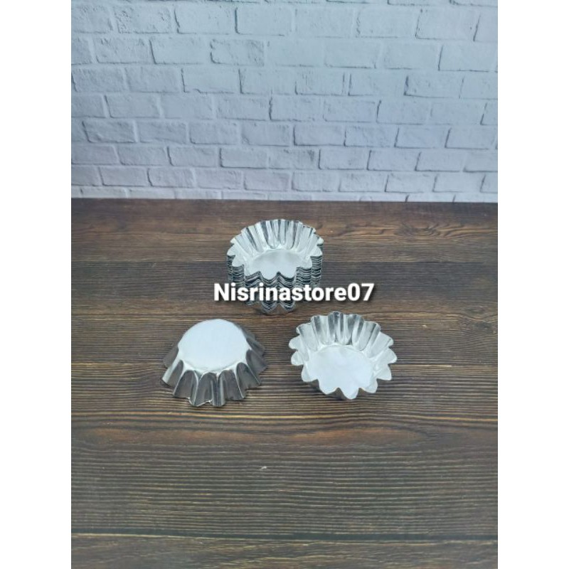 40 loyang cetakan kue pie kecil / cetakan kue nastar bulat 4 cm