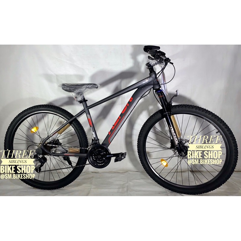 SEPEDA GUNUNG MTB ELEMENT ALTON BEAST 2.0 27.5 INCH GREY RED HYDRAULIC DISC BRAKE, FORK LOCK