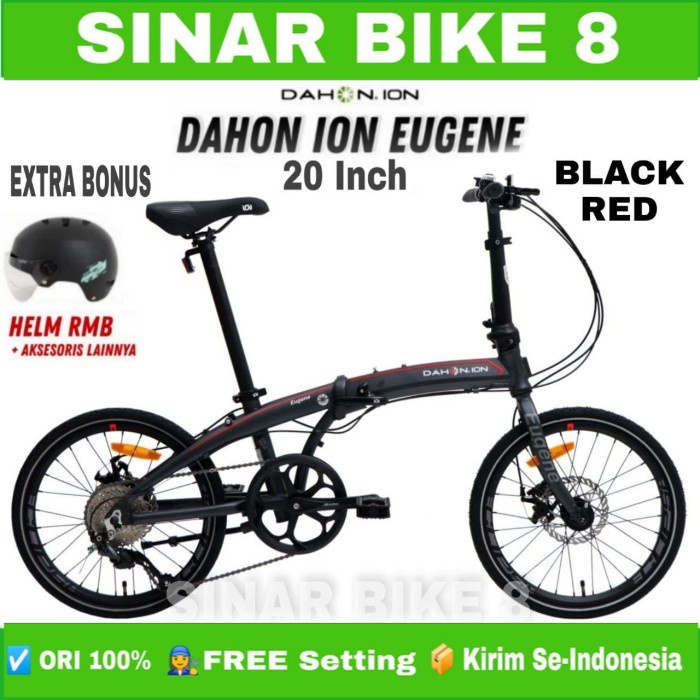 Sepeda Lipat 20 Inch DAHON ION EUGENE Alloy 9 Speed Rem Cakram