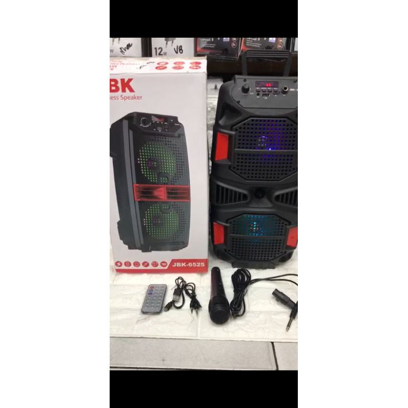 Speaker bluetooth JBK 6525 + MIC + REMOTE bass high quality / speaker aktif jbk 6525 high quality