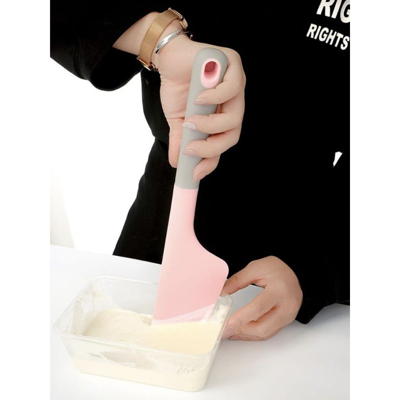 SPATULA SILICONE JUMBO SENDOK PENGADUK ADONAN MAKANAN WARNA WARNI