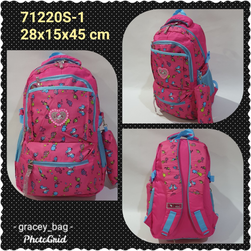 GB-71220S Tas ransel anak perempuan Silvergirl