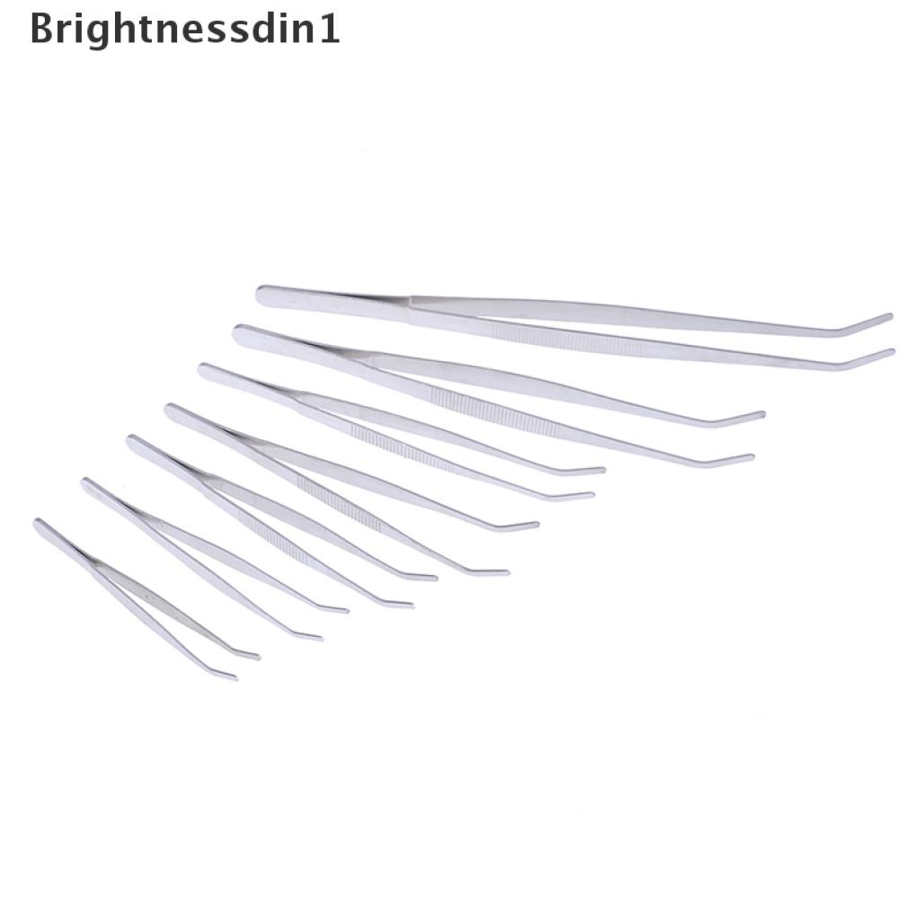 (Brightnessdin1) Pinset Stainless Steel Untuk Reparasi Akuarium