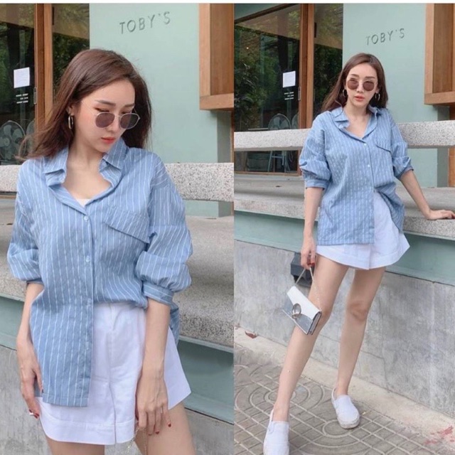 Kemeja casual / kemeja korea wanita / K 1243