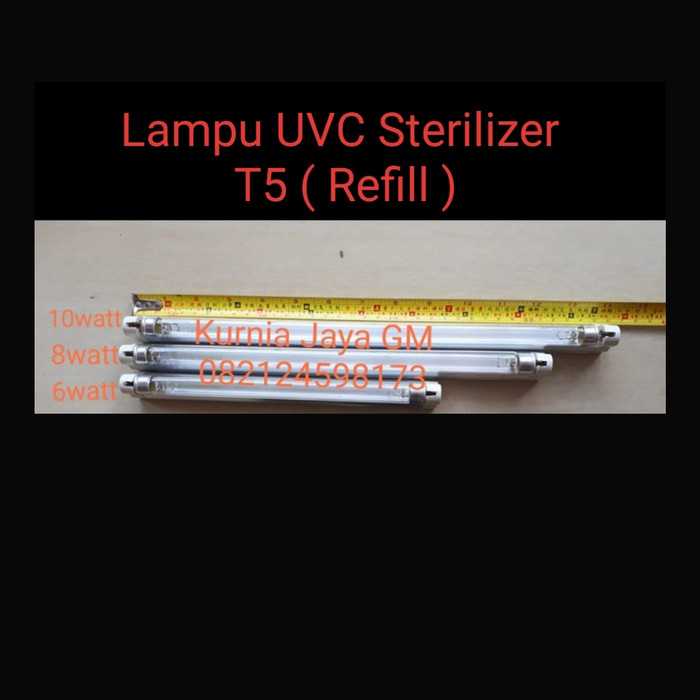 LAMPU UVC STERILIZER T5 8WATT / REFILL LAMPU UVC KUMAN 8WATT T5