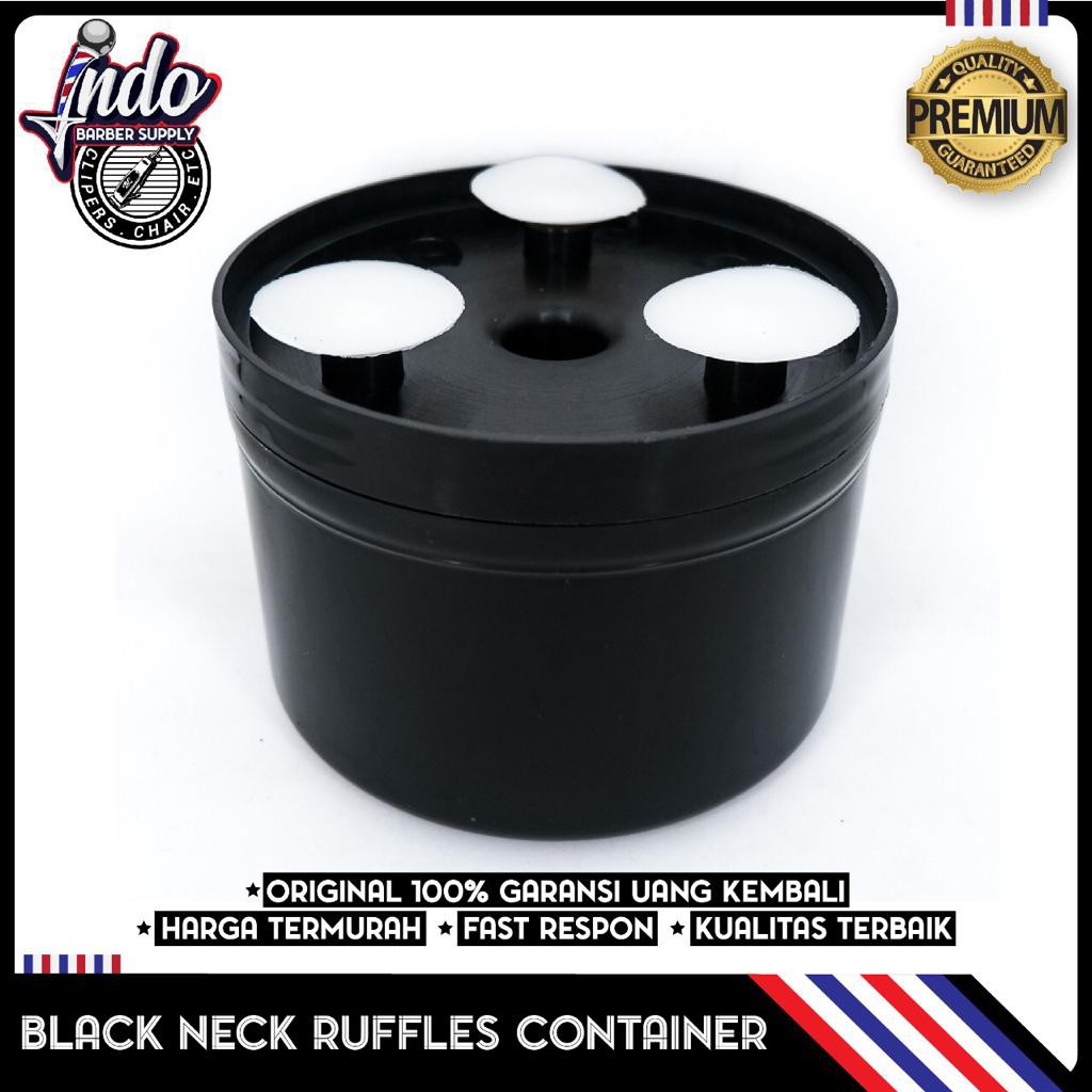 Tempat Tisu Leher / Premium Black Dispenser Neck Ruffles Tempat Neck Paper Tempat Tisu Barber Salon