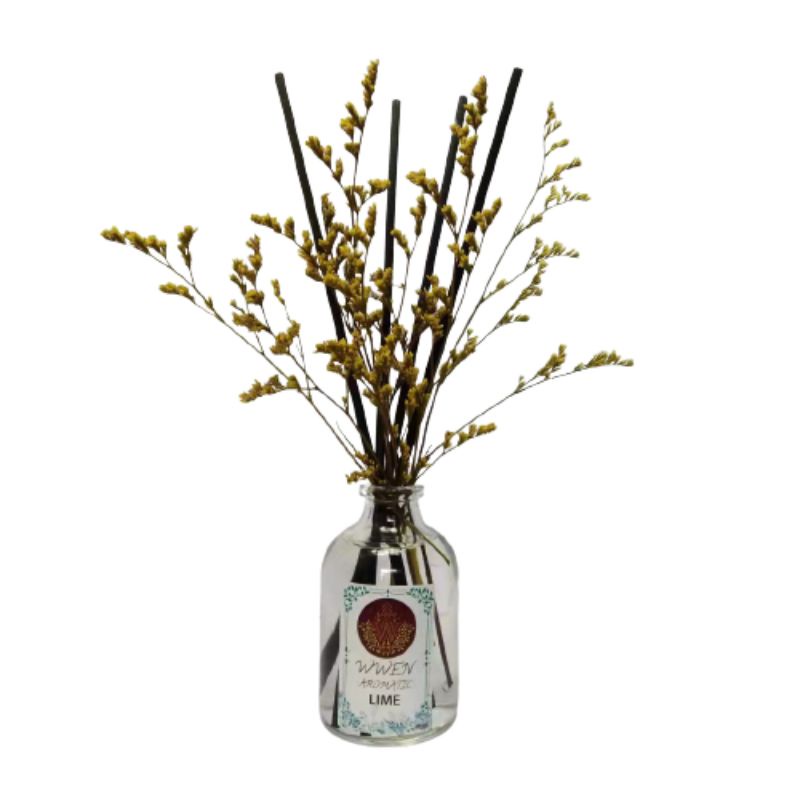 Reed Diffuser Aromatherapy Bunga Difuser Aroma Pengharum Ruangan Pewangi Oil Reed Difuser REED DIFFUSER LOVER'S GRASS REED DIFFUSER REFILL REED DIFFUSER HAMPERS PENGHARUM RUANG AROMATERAPI-ARM BUNGA LIME