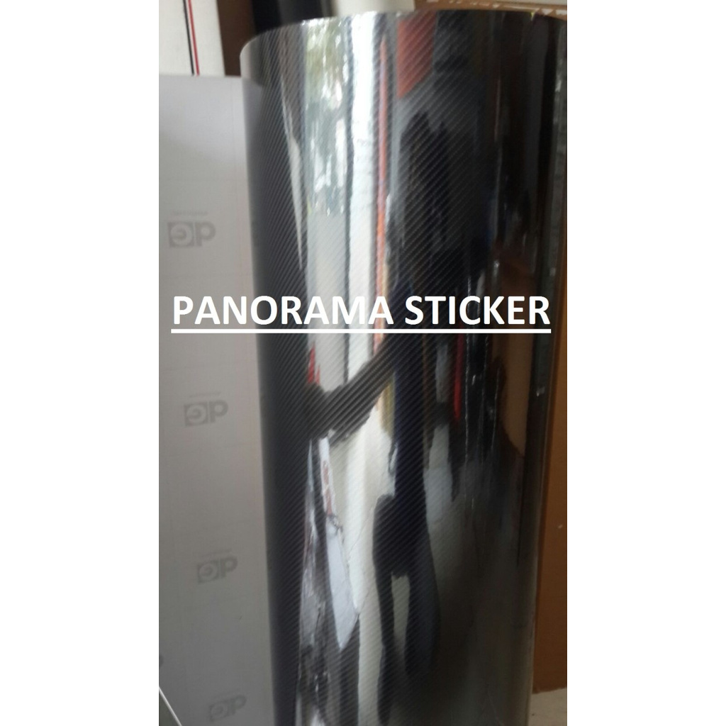 Stiker Karbon Hitam (Black) 5D