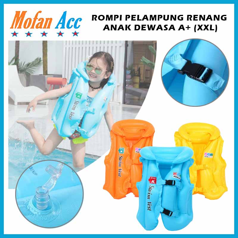 Jual Rompi Pelampung Renang Swim Vest Step A+ / Baju Pelampung Anak ...