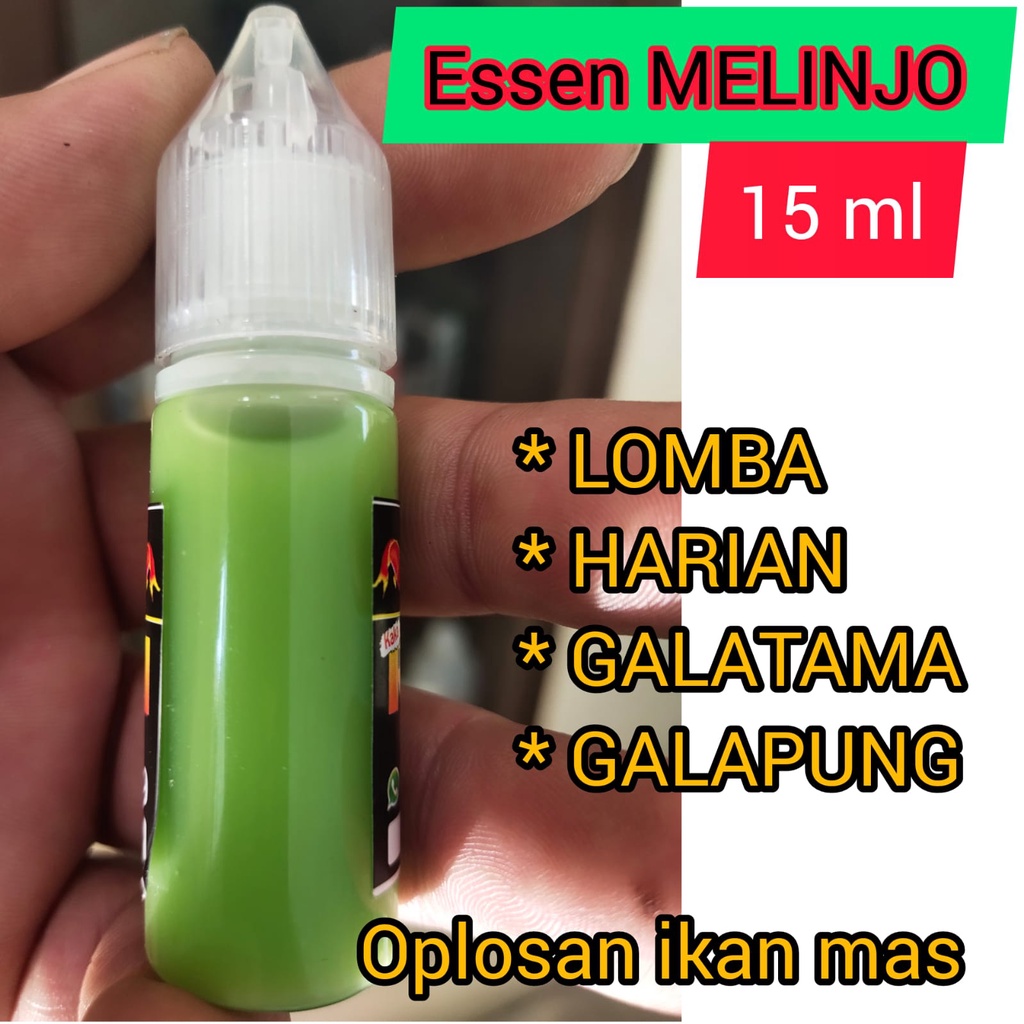 ⭐⭐⭐⭐⭐ESSEN MELINJO 15 ML/essen ikan mas/esen lomba ikan mas/essen oplosan ikan mas/esen oplosan ikan