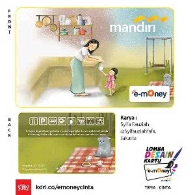 Mandiri eMoney Kemudahan Cinta Ibu ORI /Like eTOLL Tapcash Flazz or Brizzi