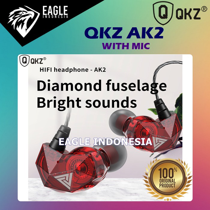 [KIRIM DARI JKT] QKZ AK2 Earphone with MICROPHONE