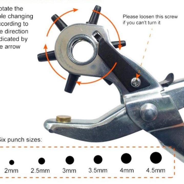 

Model Baru.. TANG PEMBOLONG PELUBANG KULIT GESPER IKAT PINGGANG KERTAS HOLE PUNCHER