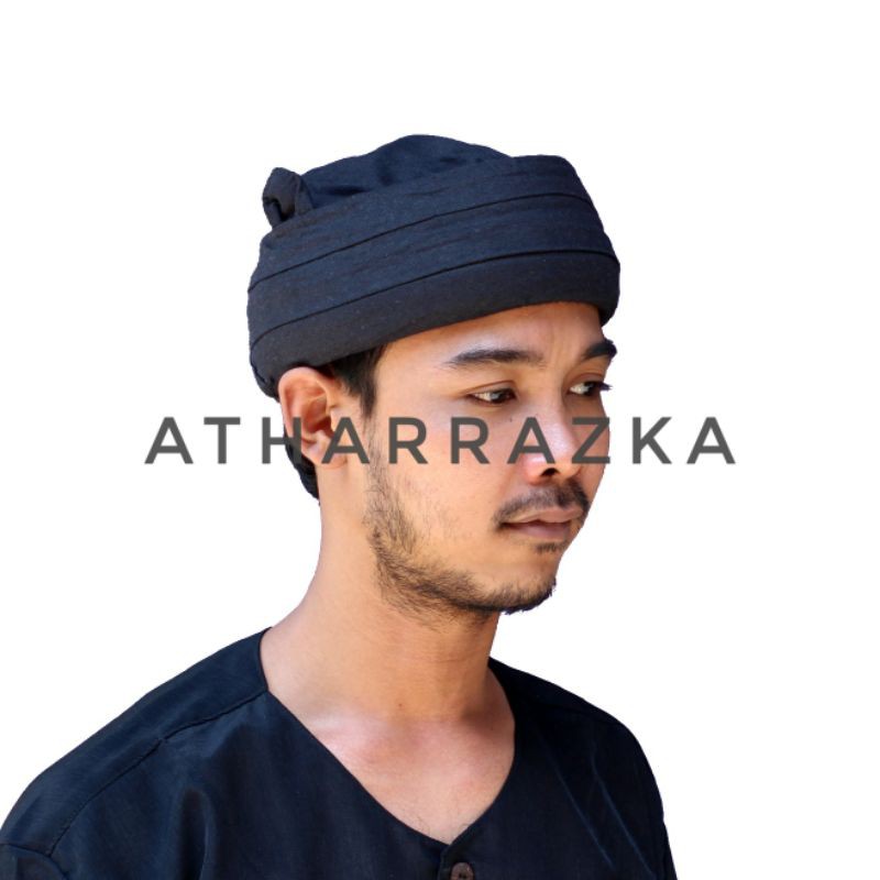 Blangkon Sunda Candra Sumirat Hitam  - Blangkon Sunda Candra