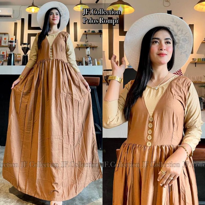 GAMIS DRESS POLOS VARIASI ROMPI
