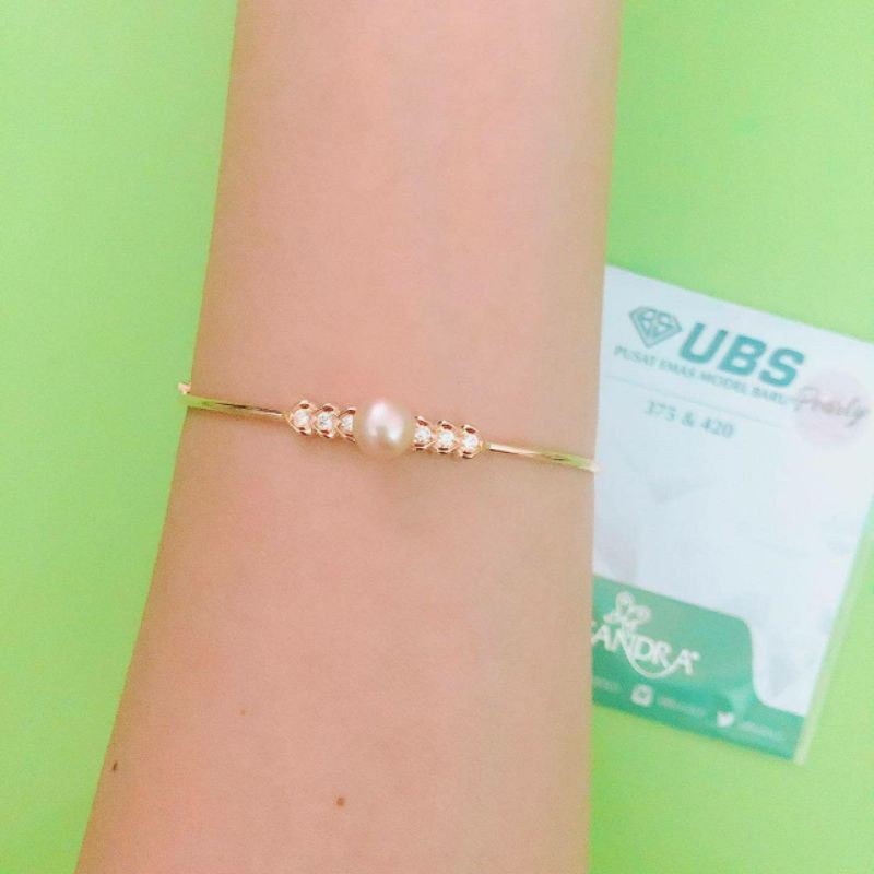 Gelang bangle pearly 6 mata kadar 375 ubs