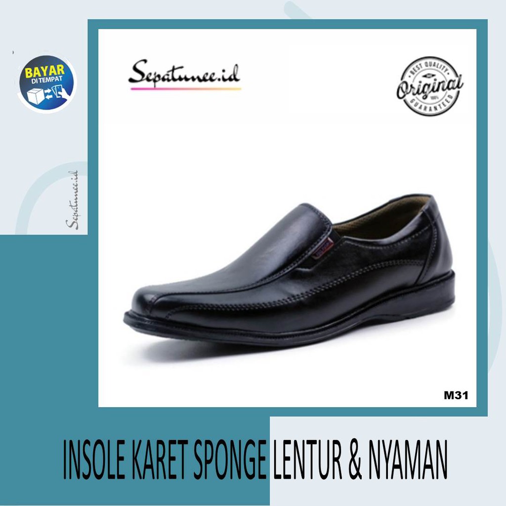 Sepatu Kerja Kantor Pantofel Kondangan Casual Pesta Formal Tanpa Tali Terbaik