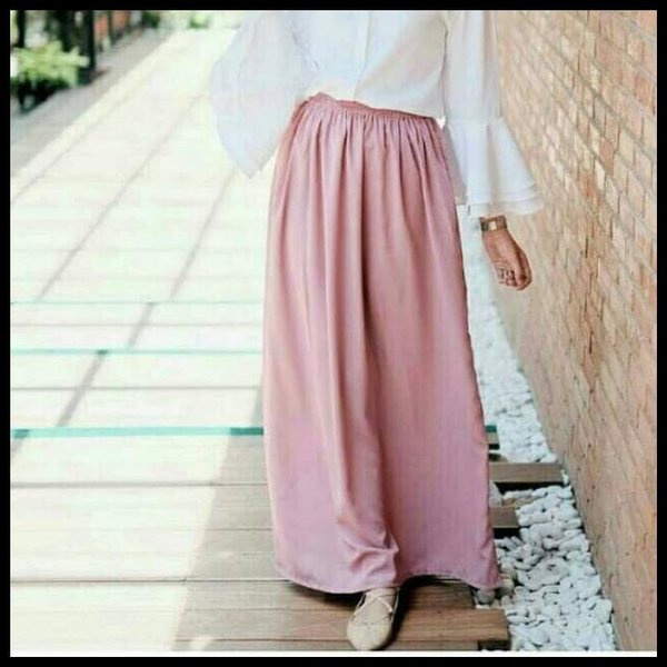 COD - Rok Wolfis Panjang Premium / Rok Polos Panjang Wolfis Wolvis Skirt