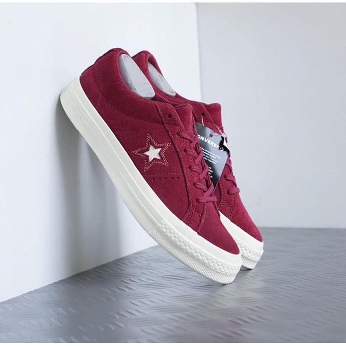 converse one star burgundy