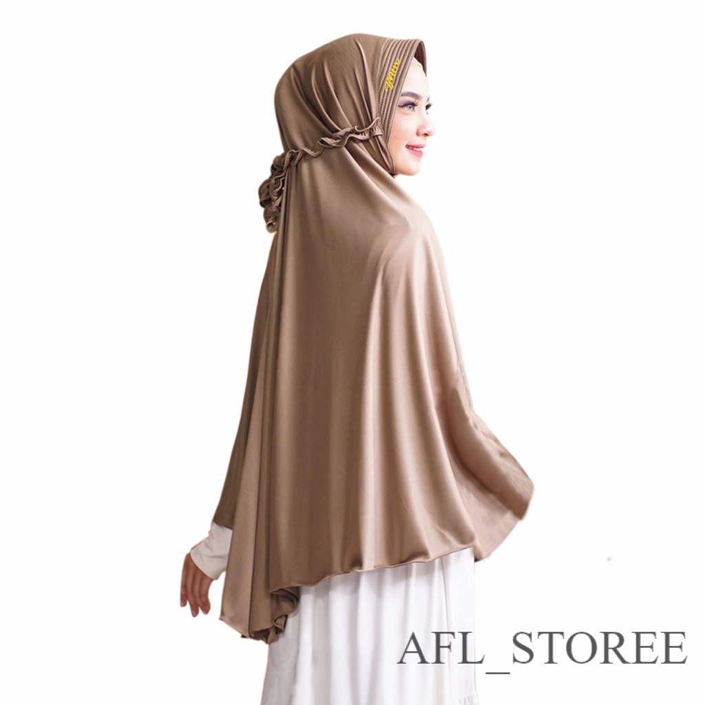 Jilbab Instan Kriwil/bergo maryam kriwil/Jilbab Bergo Kriwil Bahan Jersey serena (Mala Kriwil)