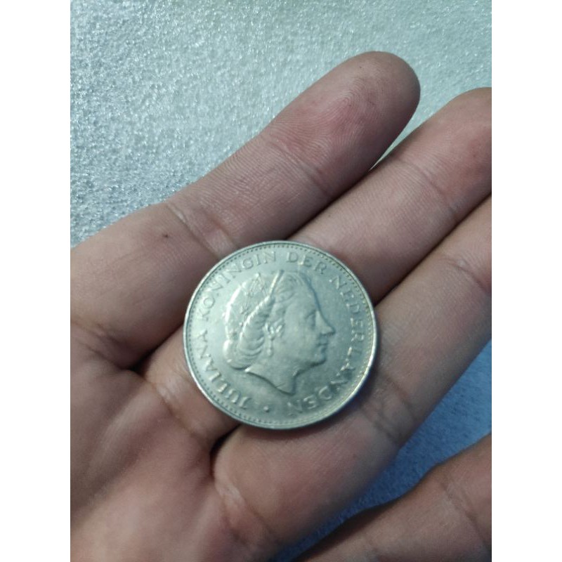 Uang Koin Kuno Juliana 2 1/2 Gulden 1970