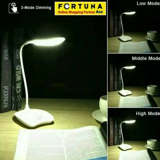Lampu Meja Belajar Flexibel Led Desk Lamp /  Lampu Belajar
