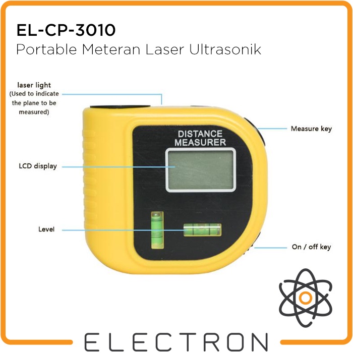 EL-CP-3010 Rangefinder Portable Meteran Laser Ultrasonic 18M Handheld