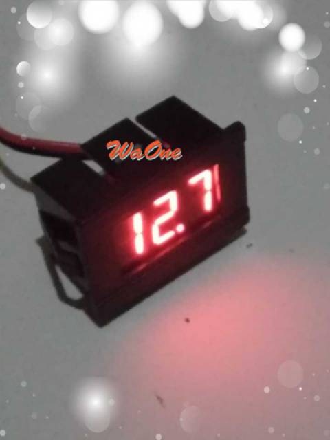 Digital Voltmeter DC LED Merah