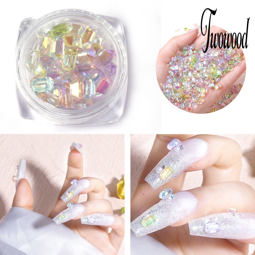 30 Pcs Ornamen Perhiasan 3D Bahan Resin Warna-Warni Tahan Air Untuk Dekorasi Nail Art