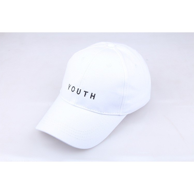 TBYO topi youth font tulisan bordir baseball cap korea jepang kpop ido - Hitam