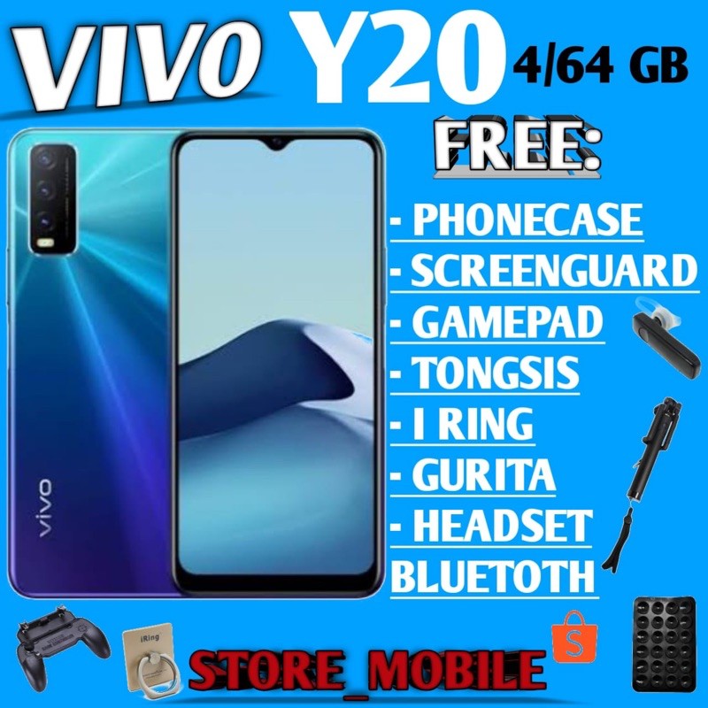 VIVO Y20 4/64 RAM 4GB ROM 64GB GARANSI RESMI | Shopee