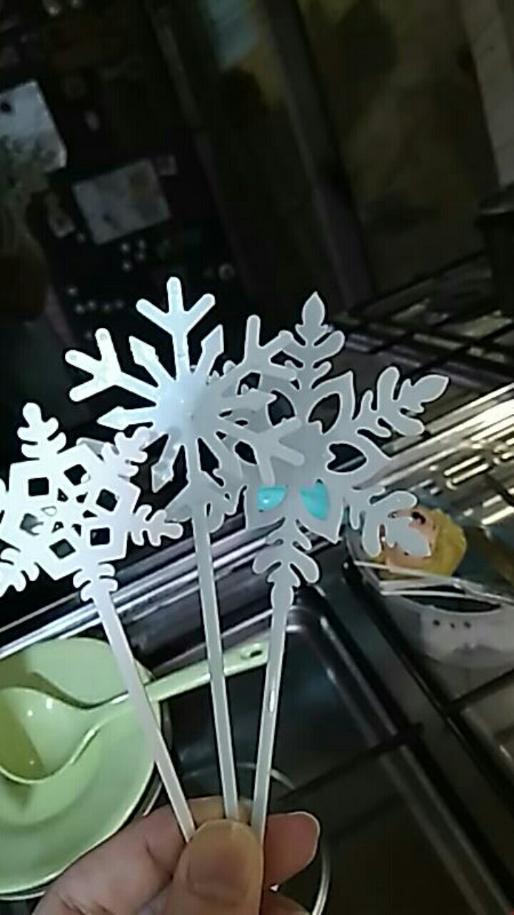 Topper Kue Tema Elsa Frozen Bahan Akrilik Untuk Dekorasi Pesta Natal