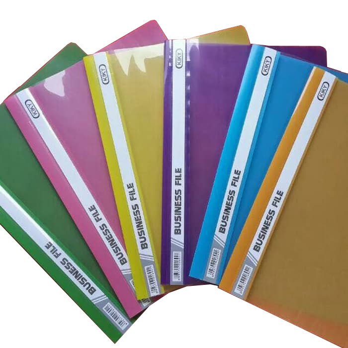 KIKY Bussines File / Bisnis File Ukuran Folio / Business File Plastik Berwarna (1 Pack = 10 Pcs)