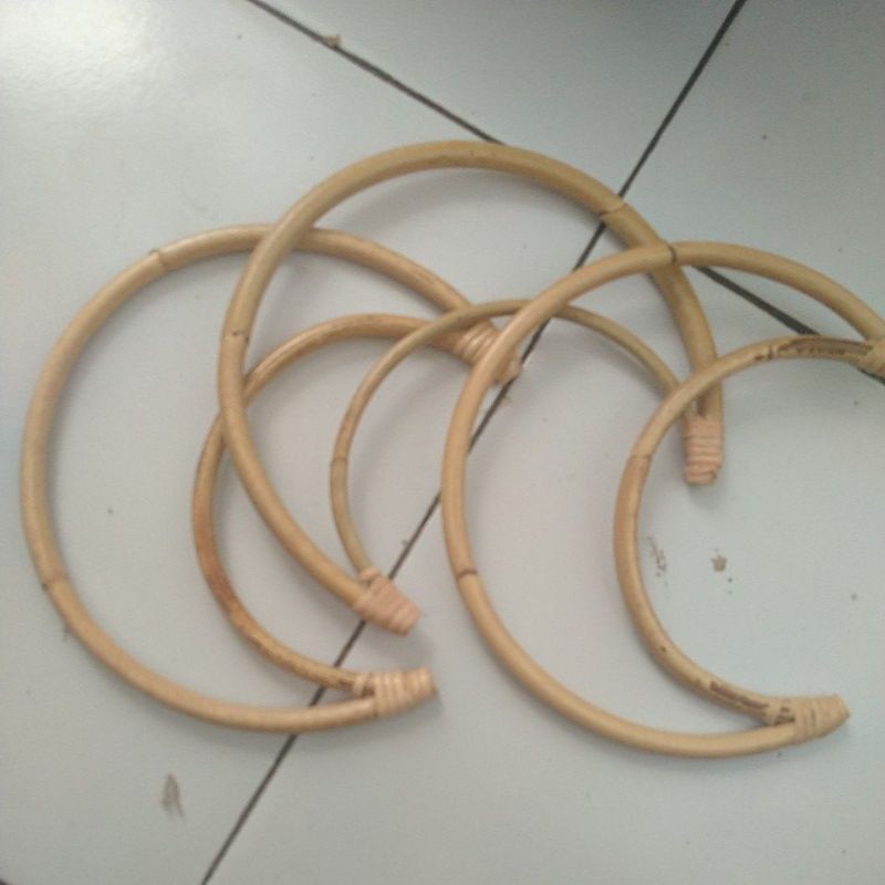 Rotan Bulan Sabit Perlengkapan Dreamcacther Size 17cm