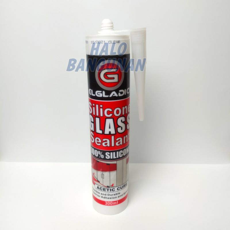

Lem Kaca Silikon 300 ml / Silicone Glass Sealant ElGladio