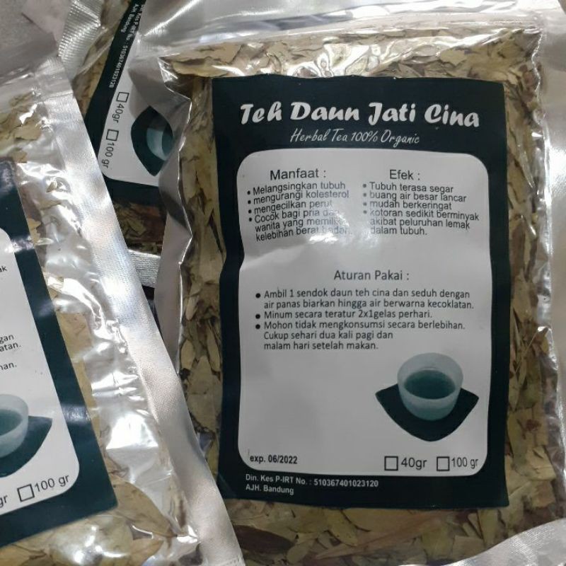 

Teh Daun Jati Cina /Teh Peluntur Lemak, Melangsingkan 40gram